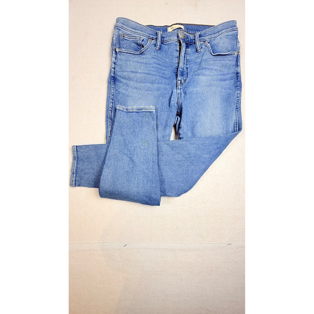 Madewell 10 High-Rise Skinny Jeans Light Indigo Blue Denim 26.5 Inseam